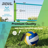 Portable Outdoor Volleyball Net Set