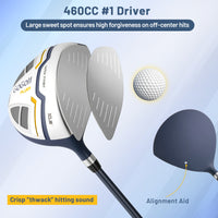 Complete Golf Club Set for Men with Stand Bag