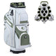 Golf Cart Bag, Molded Lock Top Golf Bag w/14-Way Dividers