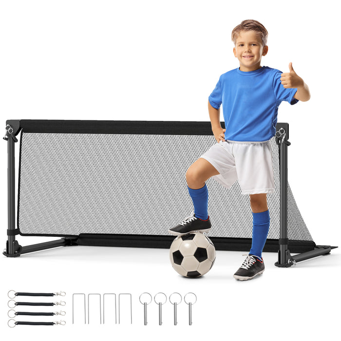 Soccer Goal, Portable POP Up Toddler Soccer Net w/Metal Frame