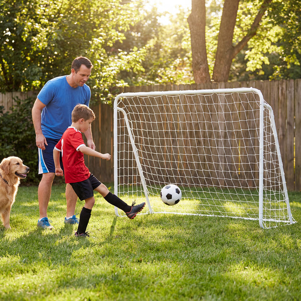 Soccer Goal Set 2-in-1 Football Net with Removable Target Cloth
