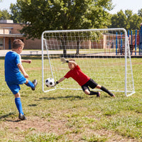 Soccer Goal Set 2-in-1 Football Net with Removable Target Cloth