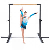 Adjustable 90CM-150CM Gymnastics Training Bar with Non-slipping Rubber Pads