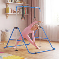 Expandable Gymnastic Bar for Kids, 4-Level Height Adjustable Gymnastic Horizontal Bar