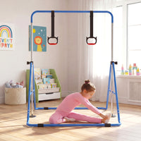 Expandable Gymnastic Bar for Kids, 4-Level Height Adjustable Gymnastic Horizontal Bar