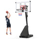 Portable Basketball Hoop Outdoor 150-305 cm 10 Levels Adjustable Basketball Goal System