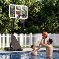 Portable Basketball Hoop Outdoor 150-305 cm 10 Levels Adjustable Basketball Goal System
