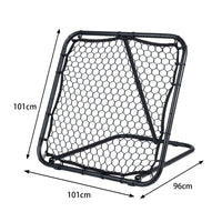 Football Rebounder with 7 Adjustable Angles and 4 Ground Stakes