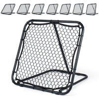 Football Rebounder with 7 Adjustable Angles and 4 Ground Stakes