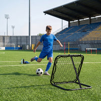 Football Rebounder with 7 Adjustable Angles and 4 Ground Stakes