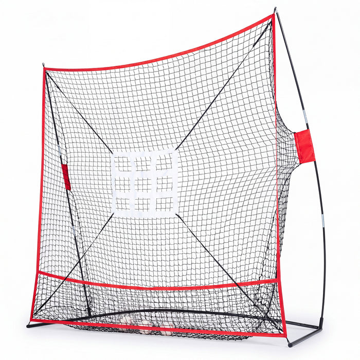 7x7.4FT Exatra Large Baseball Practice Net, Softball Pitching Net