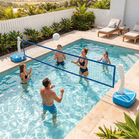 2-in-1 Pool Basketball Hoop & Pool Volleyball Net, Swimming Pool Toys