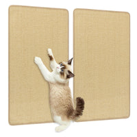 2-Piece Cat Scratcher Mat Set with Adhesive Hook Loop Tapes