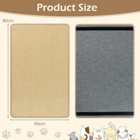 2-Piece Cat Scratcher Mat Set with Adhesive Hook Loop Tapes
