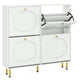 Shoe Storage Cabinet with 4 Flip Drawers for Entryway