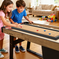 114 CM Tabletop Shuffleboard and Curling with 8 Pucks for Adults Kids