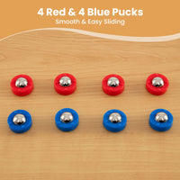 114 CM Tabletop Shuffleboard and Curling with 8 Pucks for Adults Kids