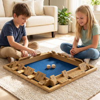 24 Inch Shut The Box Game with 10 Numbers for 2-4 Players