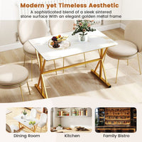 Sintered Stone Dining Table Rectangular Kitchen Table