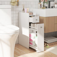 Slim Bathroom Storage Cabinet Space-saving Toilet Side Cabinet