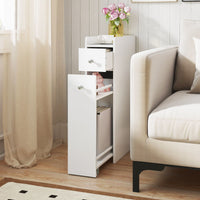 Slim Bathroom Storage Cabinet Space-saving Toilet Side Cabinet