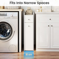 Slim Bathroom Storage Cabinet Space-saving Toilet Side Cabinet