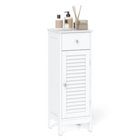 Small Bathroom Storage Cabinet with Adjustable Shelf and Drawer