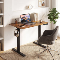 Small Electric Standing Desk 80x60 cm Height Adjustable with 3 Memory Settings