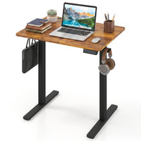 Small Electric Standing Desk 80x60 cm Height Adjustable with 3 Memory Settings