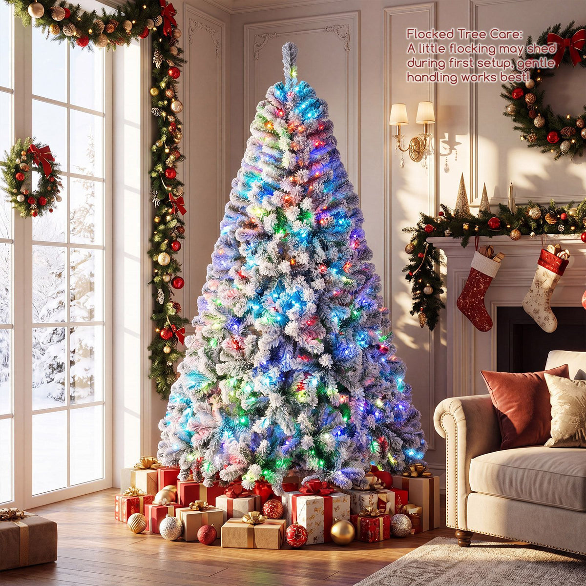 Smart RGB Pencil Christmas Tree with APP Remote and Music Sync for Holiday