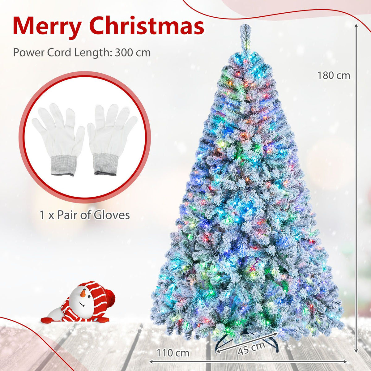 Smart RGB Pencil Christmas Tree with APP Remote and Music Sync for Holiday
