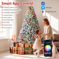 Smart RGB Pencil Christmas Tree with APP Remote and Music Sync for Holiday