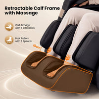 2027 Upgraded Soothe 57 Full Body Massage Chair with Waist Heating Function Airbags Foot Rollers