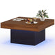 Square Coffee Table with Remote and 21 Dynamic Modes for Living Room