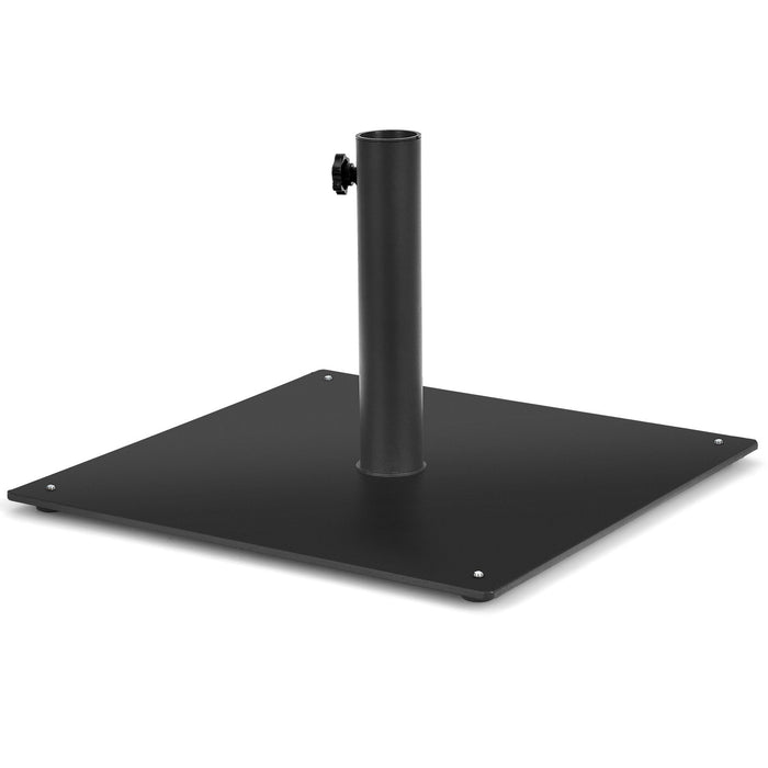 Square Outdoor Market Umbrella Base Stand With 4 Adjustable Footpads
