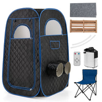 Portable Steam Sauna with 1000W 3L Steam Generator for Home Spa Relaxation