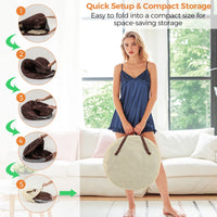 Portable Steam Sauna with 1000W 3L Steam Generator for Home Spa Relaxation