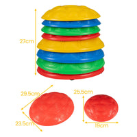 Stepping Stones for Kids Set of 8 Turtle-Themed Balance Stones