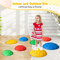 Stepping Stones for Kids Set of 8 Turtle-Themed Balance Stones