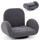 Giantex Swivel Floor Chair Folding Gaming Chair with Adjustable Backrest