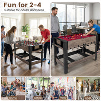3-in-1 Swivel Game Table with Foosball and Pool Billiards for Teens Adults