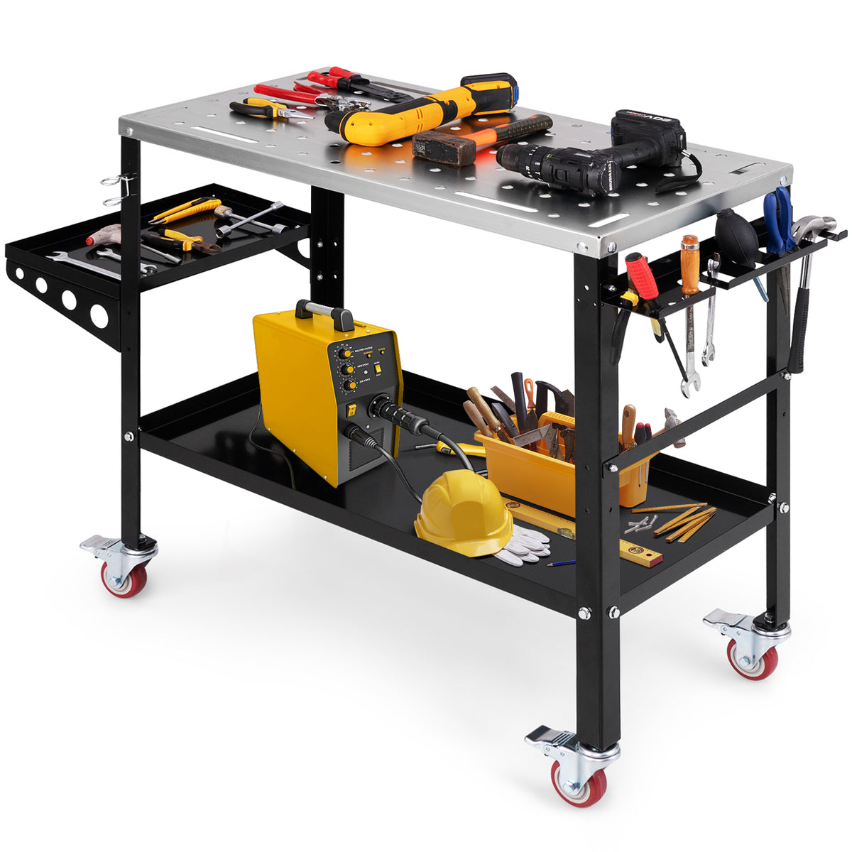 92cm x 46cm Welding Table, 570kg Welding Workbench on Wheels