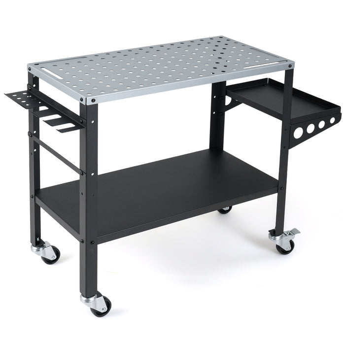 92cm x 46cm Welding Table, 570kg Welding Workbench on Wheels