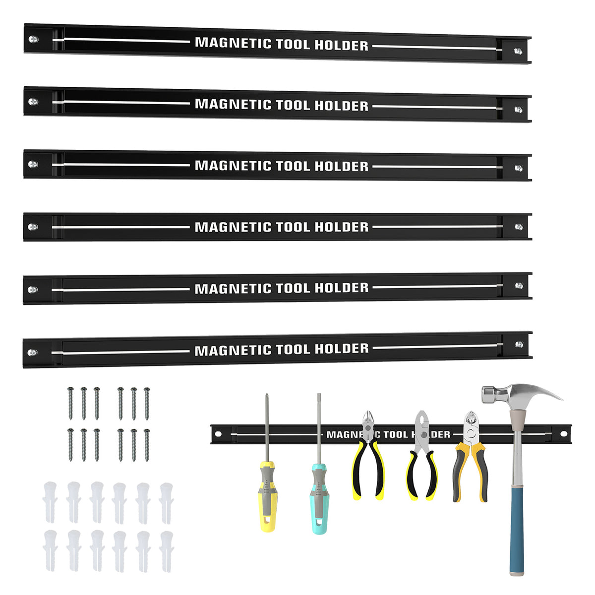 Magnetic Tool Holder, Heavy-Duty Magnetic Bar with Strong Load Capacity