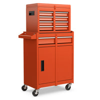 High Capacity Tool Storage Cabinet with Lockable Wheels for Garage