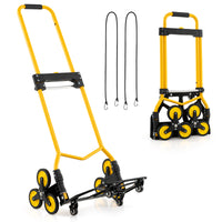 Stair Climbing Cart, Stair Climber Hand Truck with One-Touch Telescoping Handle