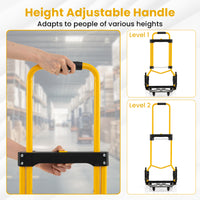 Stair Climbing Cart, Stair Climber Hand Truck with One-Touch Telescoping Handle