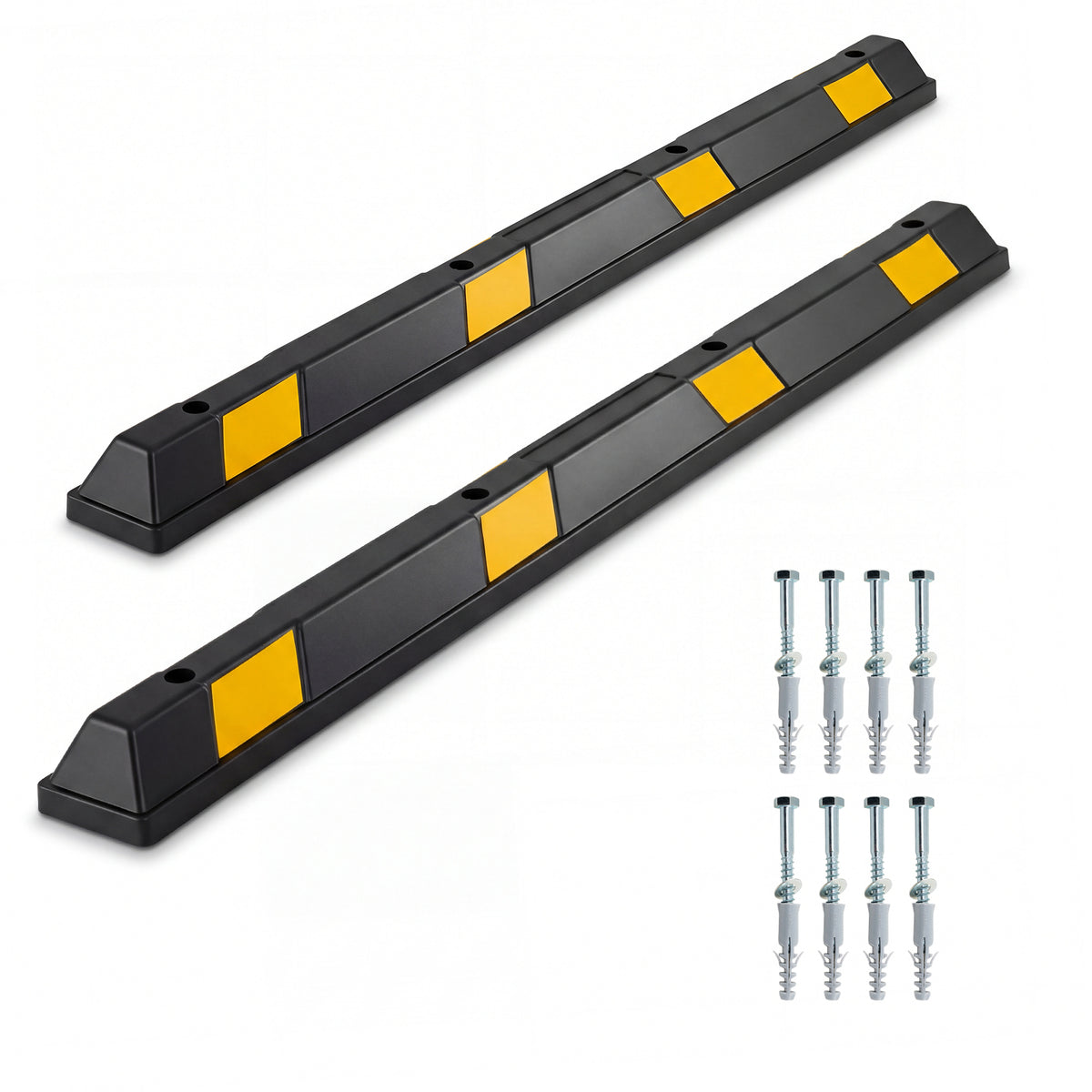 183cm Rubber Parking Block RV Trailer Wheel Tire Stopper Garage Driveway