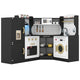 Corner Play Kitchen, Toddler Kitchen Playset with Range Hood, Ice Maker, Microwave, Oven, Sink, Washing Machine