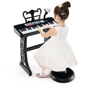 Kids Keyboard Piano with Music Stand & Bench